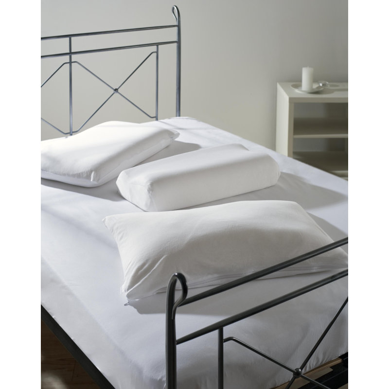 100% Cotton Jersey Range 100% Cotton Jersey Knit Fitted Sheet, Super King (6'), White