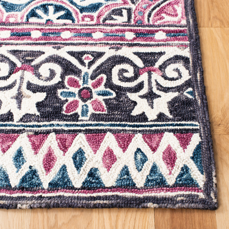 Micro-Loop Hand Tufted Wool And Cotton With Latex Oriental Rug, Runner 2'3" x 7'