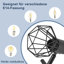 Allorah 3-Light Vintage Black Flush Mount Ceiling Light