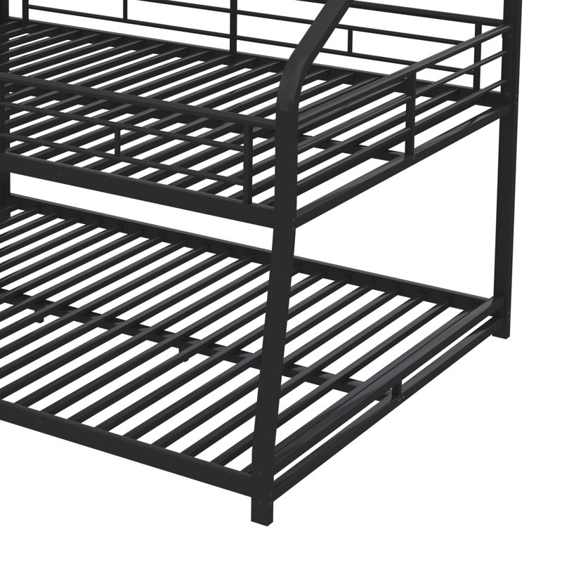 Brodus Twin XL/Full XL/Queen Standard Bunk Bed by Isabelle & Max, Black
