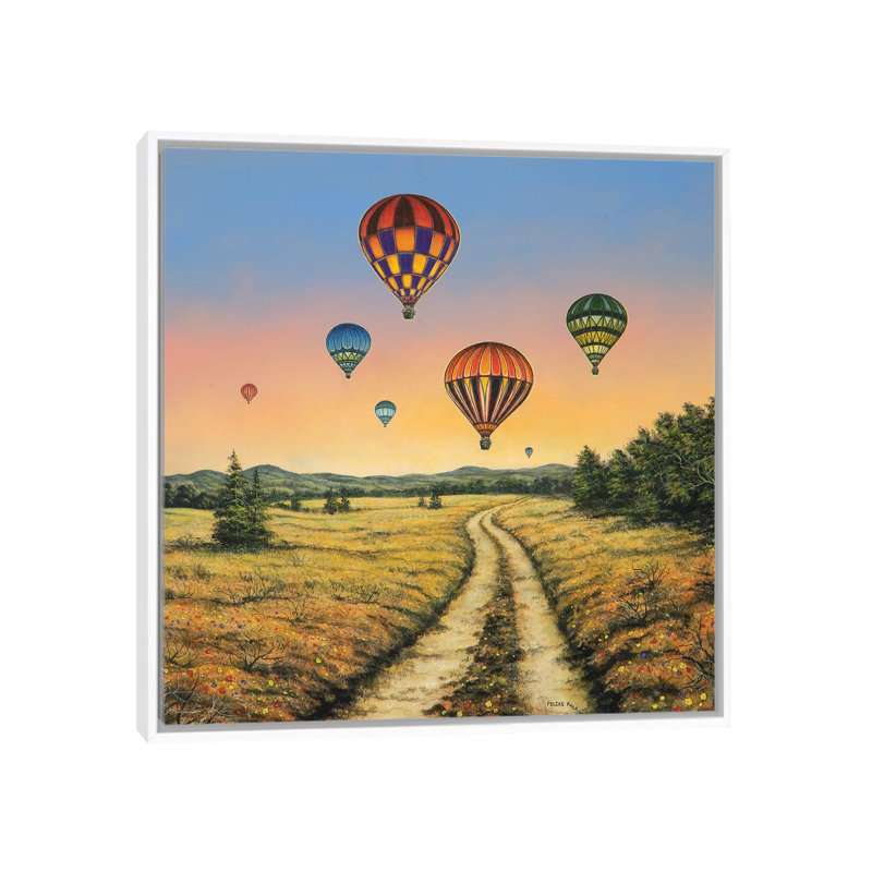 Field Of Dreams by ColorByFeliks - Print on Canvas, 45.72 cm H x 45.72 cm W, White Framed