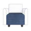 Repose-pieds de rangement en tissu Tomario-1128471521