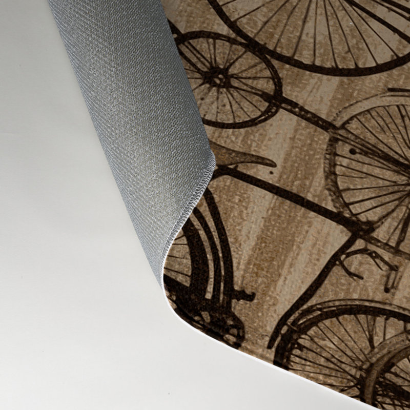 Tapis intérieur et extérieur beige Transport, Rectangle 5 pi x 7 pi