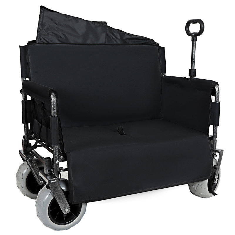 Chariot pliable avec banc Sea, Black