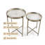 Glass Top Side Table Set