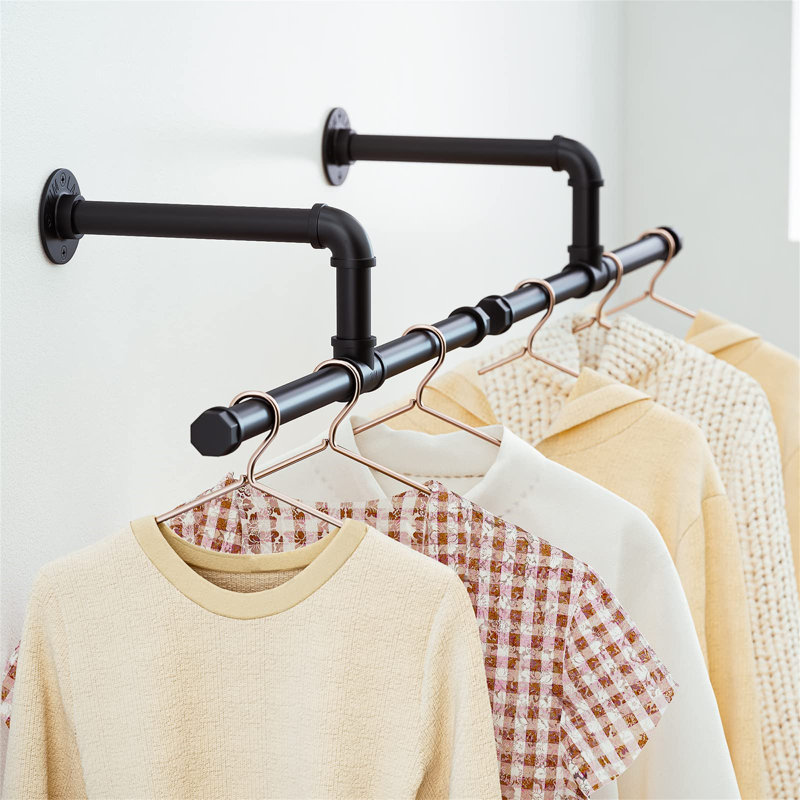 Syston 10cm Wall Mounted Clothes Rack