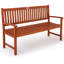 Komal Solid Wood Eucalyptus Outdoor Bench