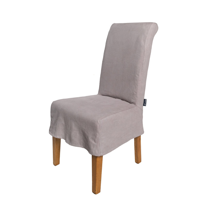 Gallego 47cm H Cotton Upholstered Side Chair, Ash Gray