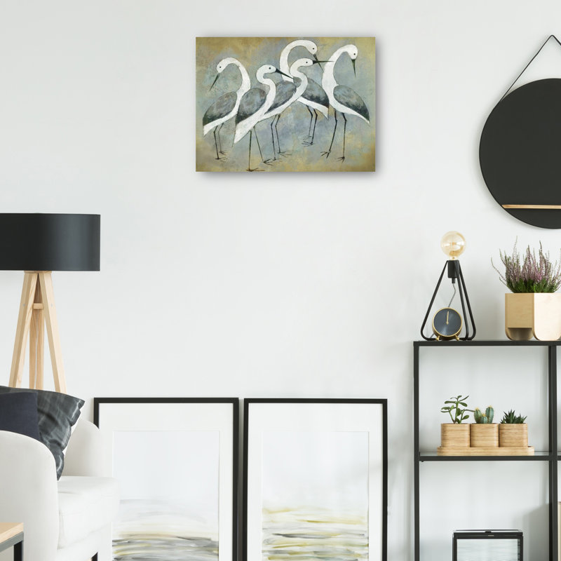«Crane Portrait Light» par Studio Arts, reproduction d'art sur toile, L 24 po x H 18 po