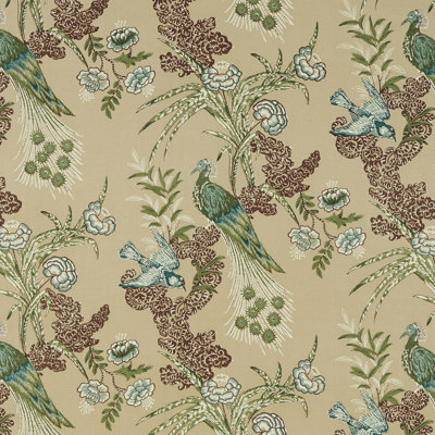 Tissu paon Schumacher x Miles Redd
