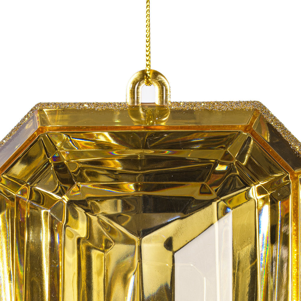 8" Shatterproof Holiday Ornament, Champagne