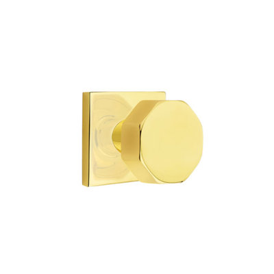 Emtek Dummy Knobset w/ Square Rosette and Octagon Knob
