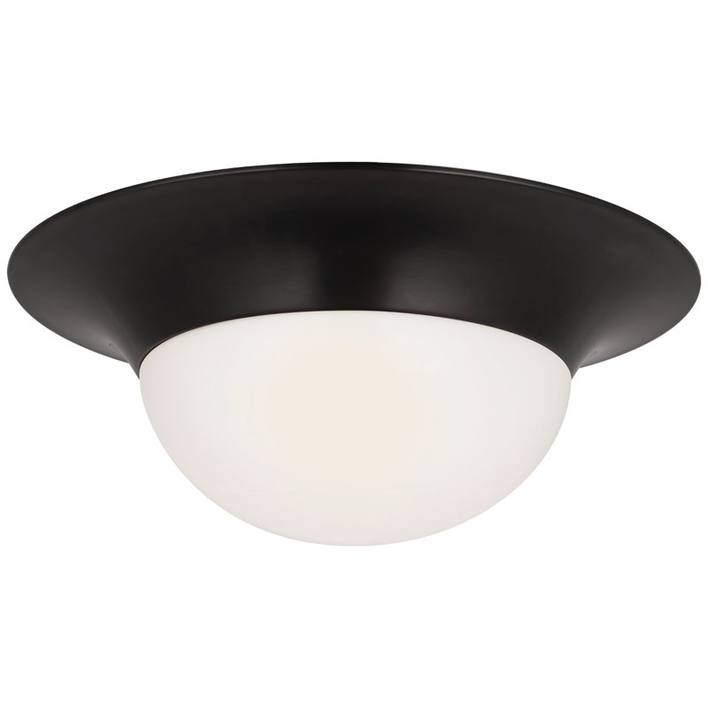 Cluny 1 - Light LED Flush Mount, Bronze, 9" H x 24" W x 24" D