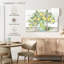 «Watercolor Lemons in Mason Jar Landscape», impression sur toile tendue 3 pièces-1314912706