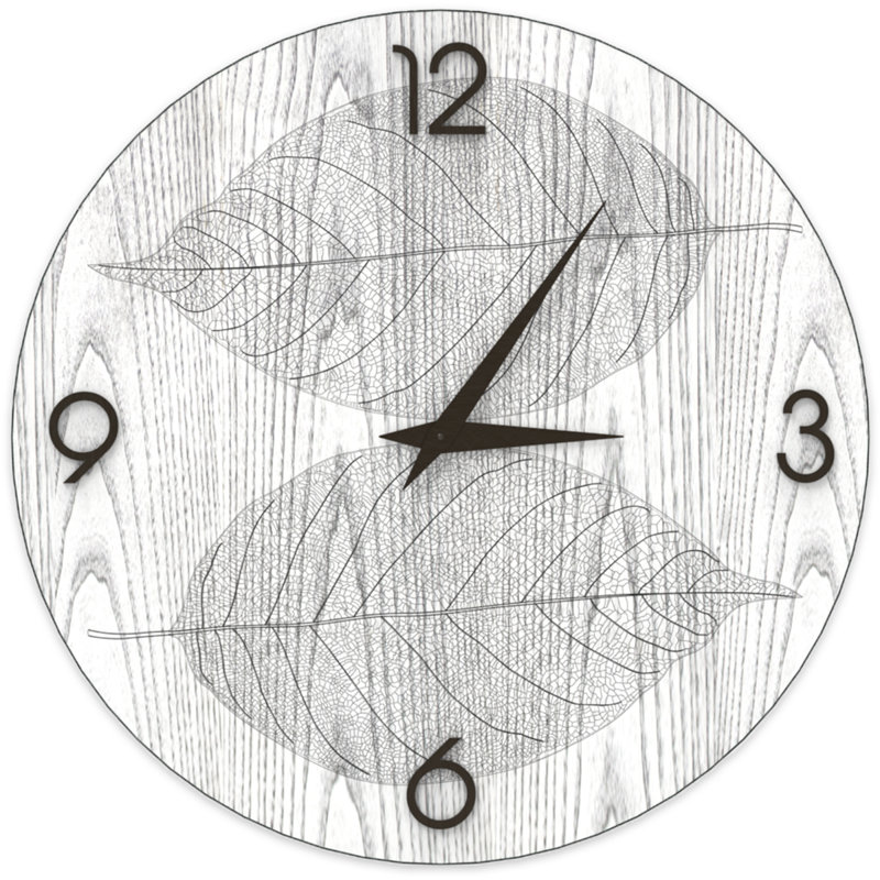 Dolcevita Wall Clock, 50cm H x 50cm W x 3cm D, White/Black