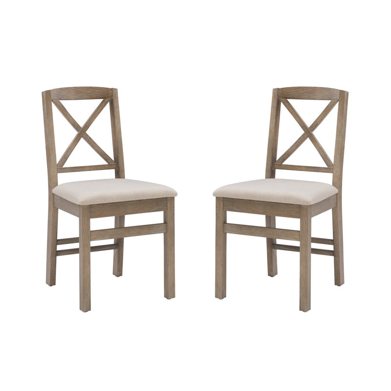 Fairbairn X Back Dining Chair, Gray Wash