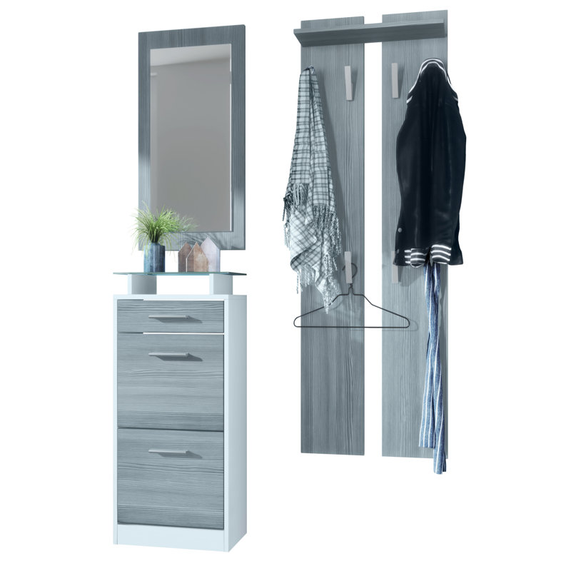 Mcclinton V2 Mini Hallway Set, Avola anthracite/White (matt), No