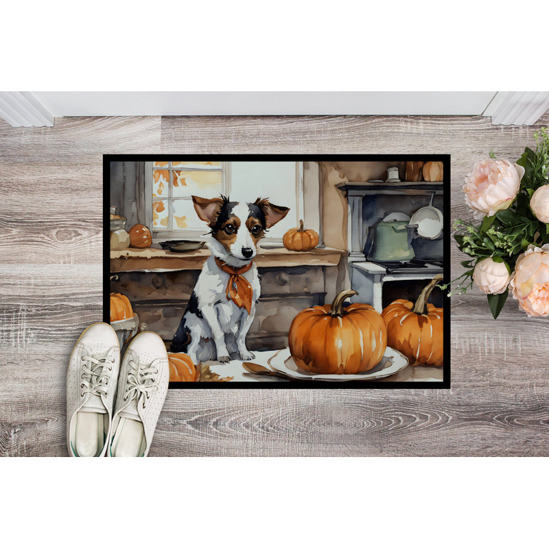 Paillasson antidérapant Kerveen Jack Russell Terrier, L 24 po x L 36 po