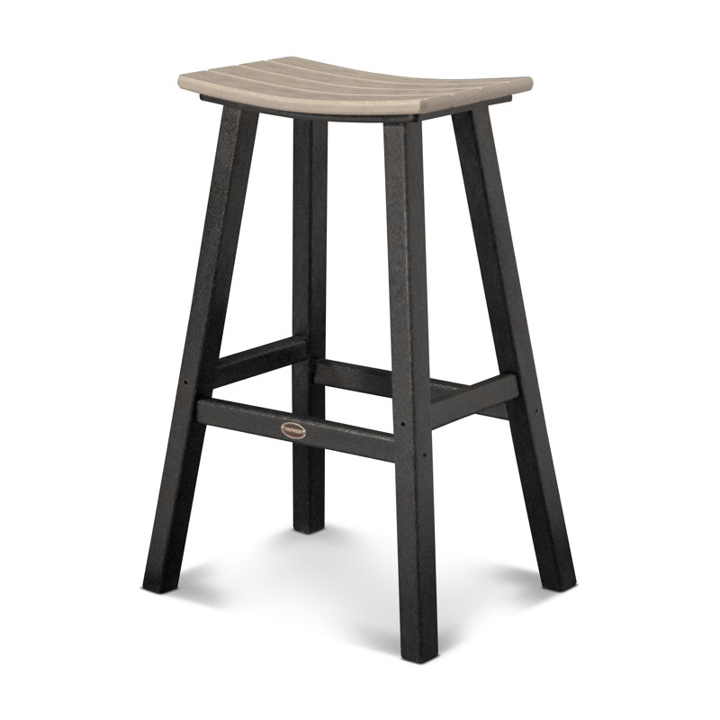 Tabouret de bar 30 po POLYWOOD Contempo, Noir, Sable