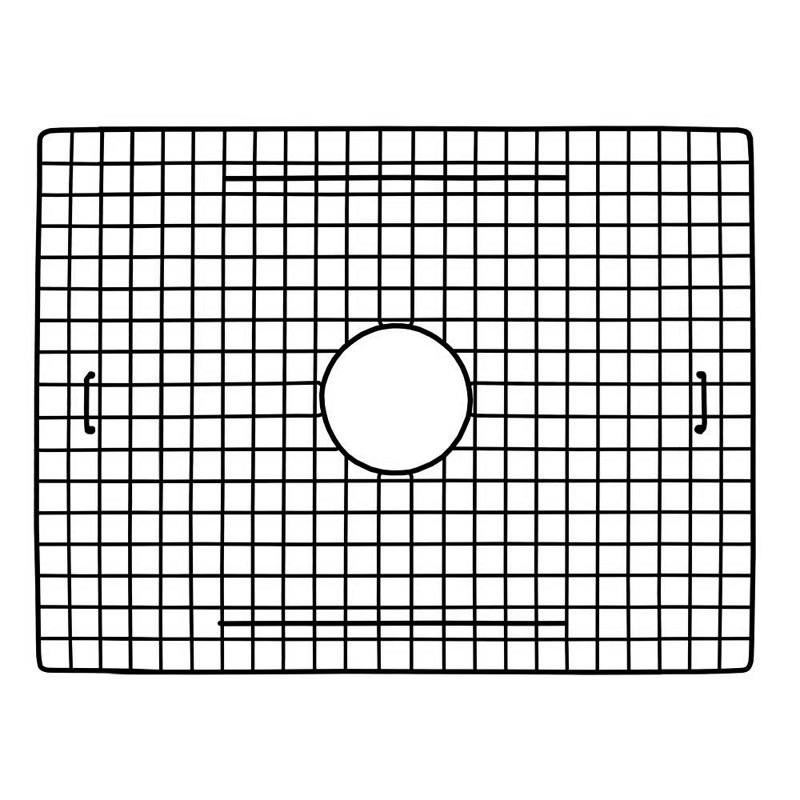 Grille d'évier 21 po x 15 po, Noir mat