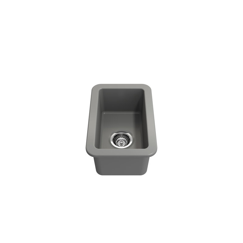 12'' L Kitchen Sink, Matte Gray