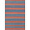Striped Area Rug in Blue/Orange