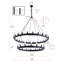 Lustre suspendu 40 lumières Classic Dragon Wheel