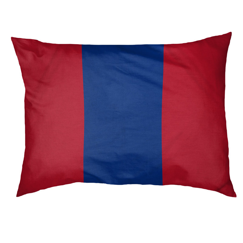 Coussin intérieur New England, Petit (l 28 po x P 18 po x H 6 po), Rouge / Bleu