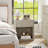 Modern 22.6" Fluted Nightstand Set Of 2 – Mid-Century Bedside Tables With Drawer & Open Storage – Large Wide End Table For Bedroom & Living Room-614263985-610354112