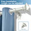 Tringle à rideaux simple ajustable Plemmons-303120791-303120778