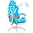Hoffree Massage Ergonomic Gaming Chair with Bluetooth Speakers and RGB LED Lights-100105949