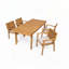 Ensemble repas d'extérieur 5 pièces 5 pièces-2077726768-2077726769