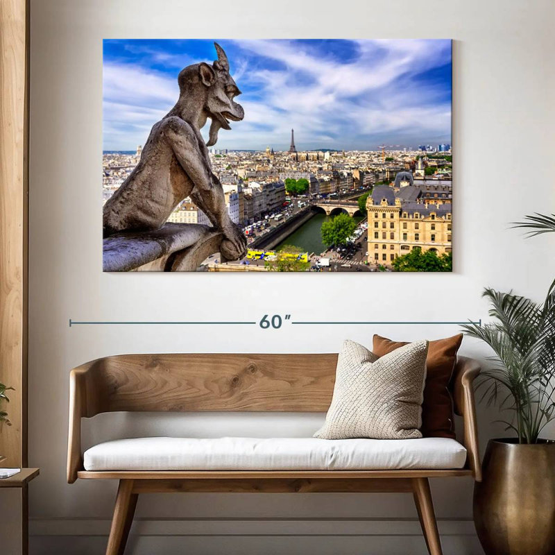 Gargouille parisienne Sireci, H 34 po x l 51 po