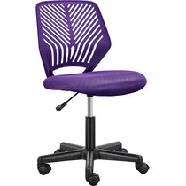 Purple High Back Office Chair with Lumbar Support 25.25 x 25.5 x