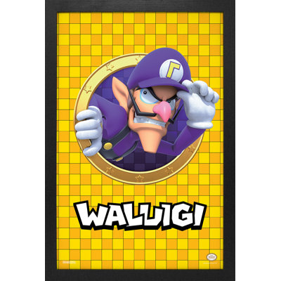 Super Mario - 3D Port - Waluigi 11 x 17, reproduction encadrée