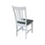 Chaise d'appoint en bois massif Evalyn-48372500