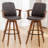Swivel Bar Stools (Set of 3)-668663957-668663952