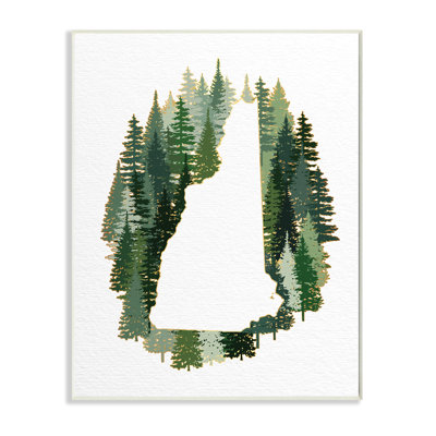 État du New Hampshire, vert, pin, forêt