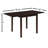 Rectangular 52-Inch Extension Dining Table, Cappuccino