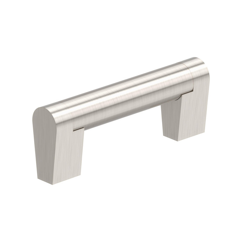 Poignée d'armoire en composite 3 pouces (76 mm) nickel satiné d'un centre à l'autre - paquet de 10, 3", Nickel satiné