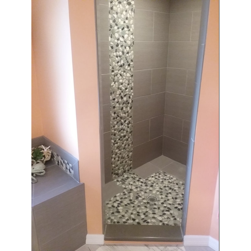 Yukon Random Natural Stone Mosaic Tile in Turtle Mesh Backed Waterproof Matte Finish - 1 Sq. Ft.