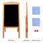 Tableau noir magnétique en bois 35,4 po x 16,7 po-56082454