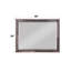 Miroir au fini cerisier foncé