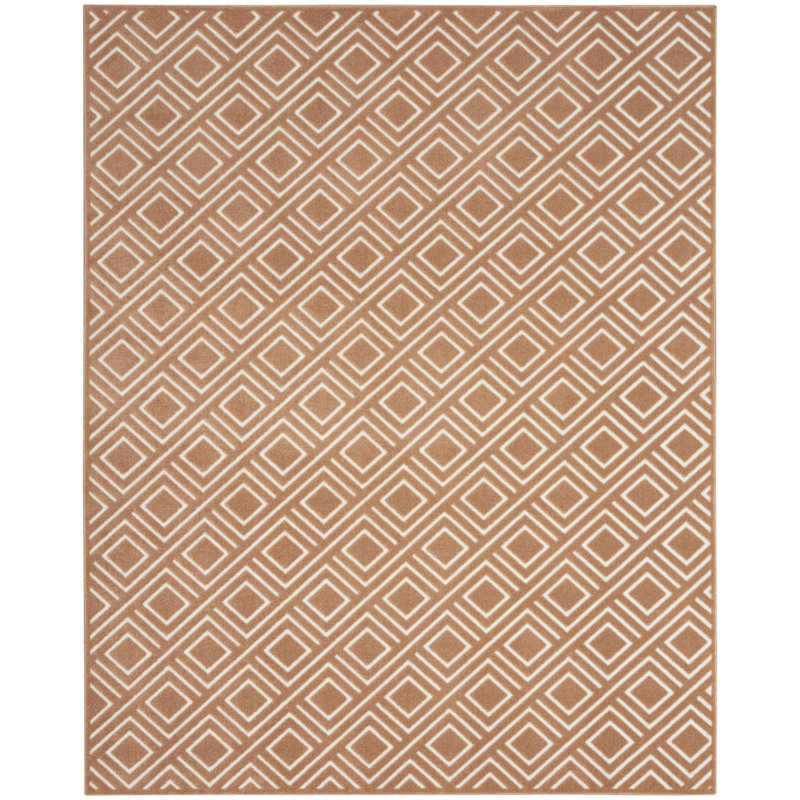 Tapis d'intérieur moderne en cuivre Ebern Designs Garp, Rectangle 7 pi 10 po x 9 pi 10 po