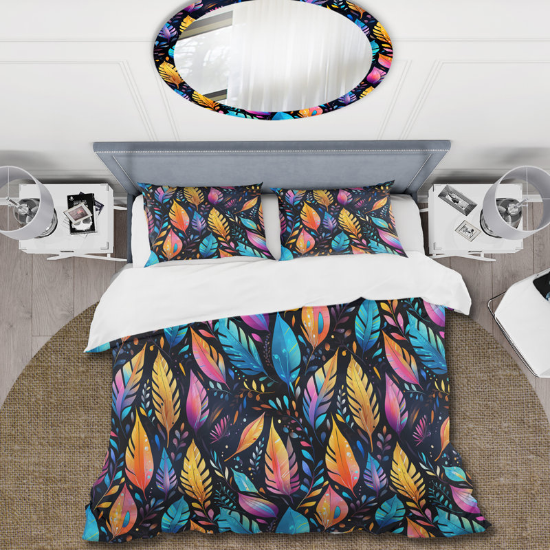Ensemble de housse de couette Tribal Dreamscape, Housse de couette pour grand lit et 2 taies décor