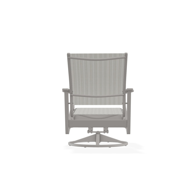 Wexler Outdoor Swivel Lounge Chair, Deacon, Warm Gray