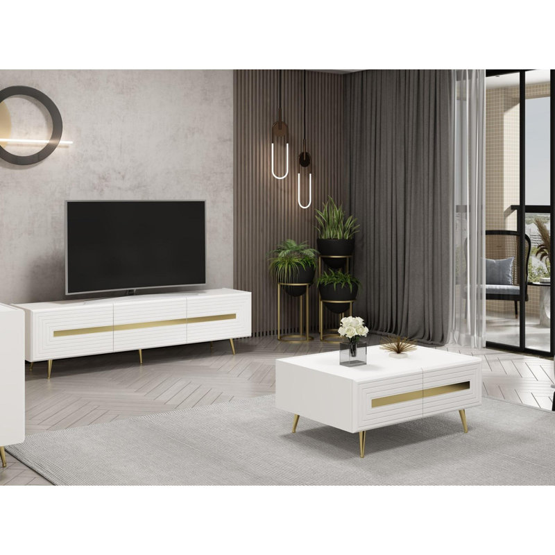 Glorias Coffee Table, White