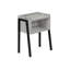 Table d'appoint, table d'appoint, table de bout, table de chevet, lampe, métal