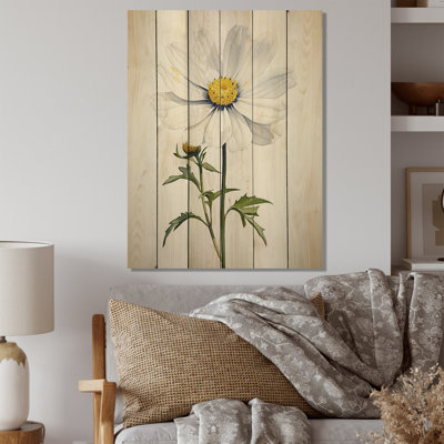 «White Daisies» Sublime Simplicity II sur impression sur bois