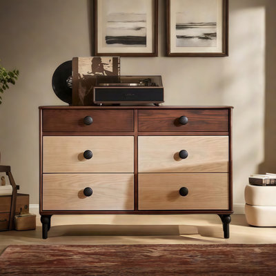 Buffet de rangement vintage à 6 tiroirs Vintage